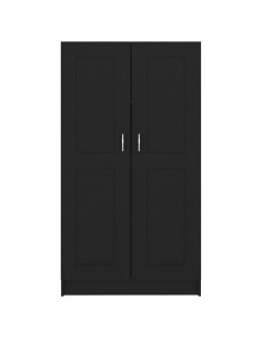 Libreria Nera 82,5x30,5x150 cm in Legno Multistrato