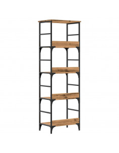 Libreria Rovere Artigianale 50x33x153 cm in Truciolato