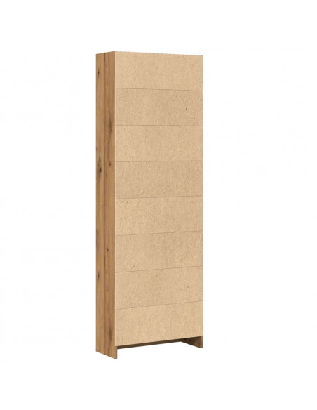 Libreria Rovere Artigianale 60x24x176 cm in Legno Multistrato