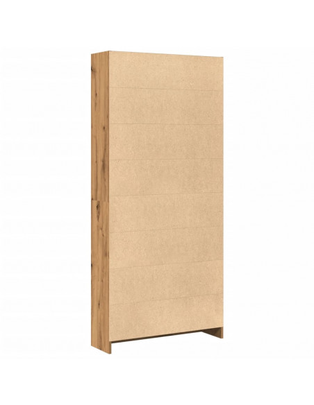 Libreria Rovere Artigianale 80x24x176 cm in Legno Multistrato