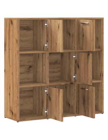 Libreria Rovere Artigianale 90x28x90 cm in Legno Multistrato