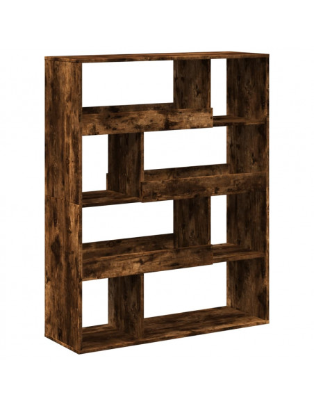 Libreria Rovere Fumo 100x33x125,5 cm in Legno Multistrato