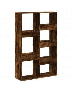 Libreria Rovere Fumo 100x33x155,5 cm in Legno Multistrato