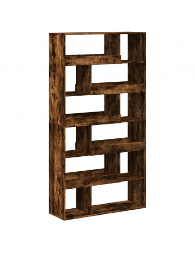 Libreria Rovere Fumo 100x33x187,5 cm in Truciolato