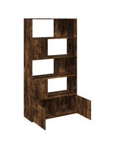 Libreria Rovere Fumo 100x36x189 cm in Legno Multistrato