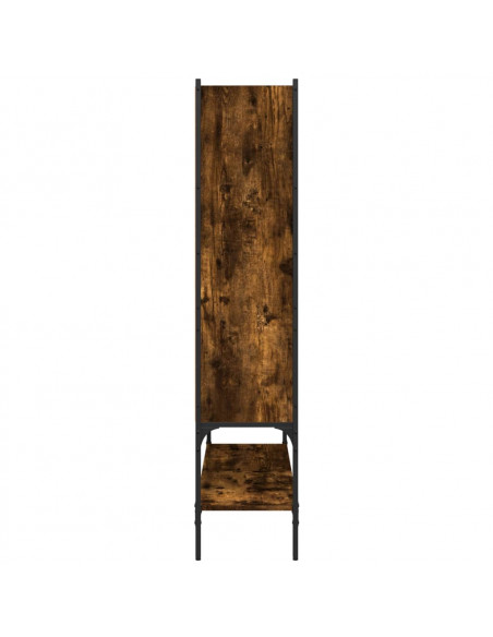 Libreria Rovere Fumo 102x30x141,5 cm in Legno Multistrato
