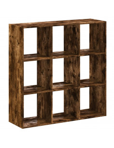 Libreria Rovere Fumo 102x32x102 cm in Legno Multistrato