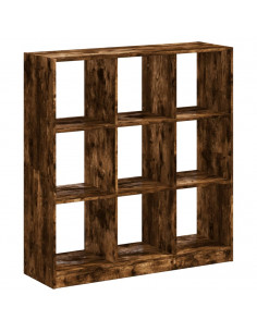 Libreria Rovere Fumo 102x32x108 cm in Legno Multistrato