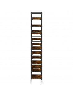 Libreria Rovere Fumo 127,5x28,5x172,5 cm in Legno Multistrato