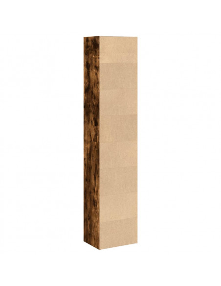 Libreria Rovere Fumo 40x30x189 cm in Legno Multistrato