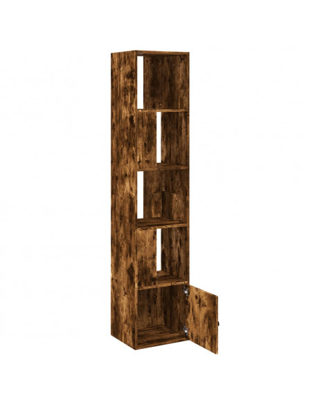 Libreria Rovere Fumo 40x36x189 cm in Legno Multistrato