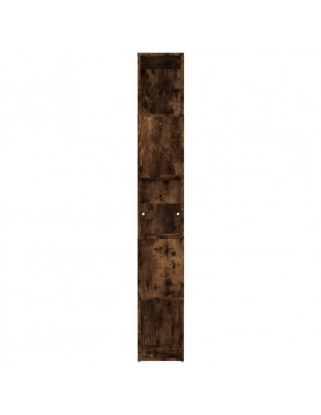 Libreria Rovere Fumo 45x24x160 cm in Legno Multistrato