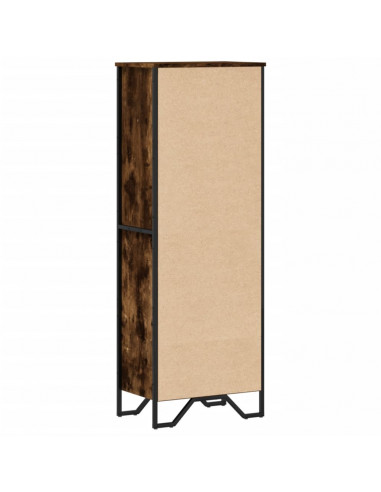 Libreria Rovere Fumo 50x31x137,5 cm in Truciolato