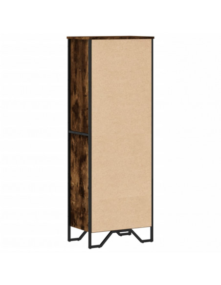 Libreria Rovere Fumo 50x31x137,5 cm in Truciolato