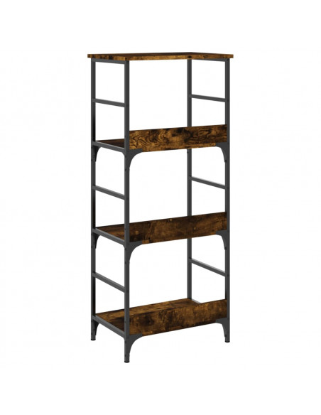 Libreria Rovere Fumo 50x33x117,5 cm in Legno Multistrato