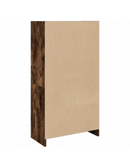 Libreria Rovere Fumo 57x28,5x107,5 cm in Legno Multistrato