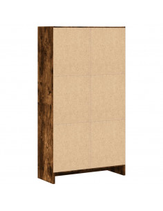 Libreria Rovere Fumo 60x24x109 cm in Truciolato
