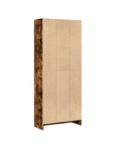 Libreria Rovere Fumo 60x24x143 cm in Legno Multistrato
