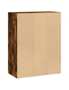 Libreria Rovere Fumo 60x30x77 cm in Legno Multistrato