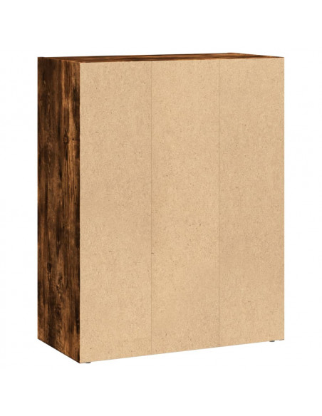 Libreria Rovere Fumo 60x30x77 cm in Legno Multistrato