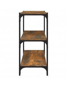 Libreria rovere fumo 60x33x70,5 cm Legno Multistrato e Acciaio