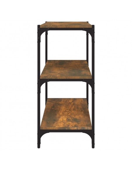 Libreria rovere fumo 60x33x70,5 cm Legno Multistrato e Acciaio