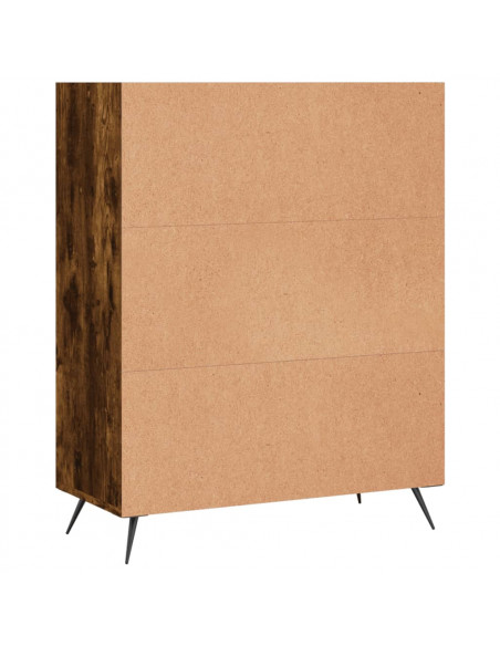 Libreria Rovere Fumo 69,5x32,5x90 cm in Legno Multistrato
