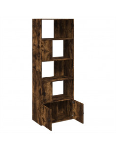 Libreria Rovere Fumo 70x36x189 cm in Legno Multistrato