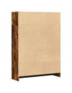 Libreria Rovere Fumo 80x24x109 cm in Legno Multistrato