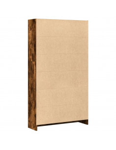 Libreria Rovere Fumo 80x24x143 cm in Legno Multistrato
