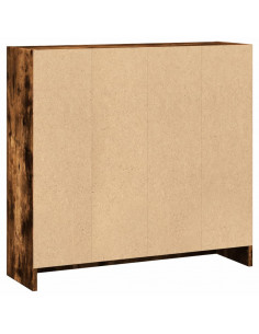 Libreria Rovere Fumo 80x24x76 cm in Legno Multistrato