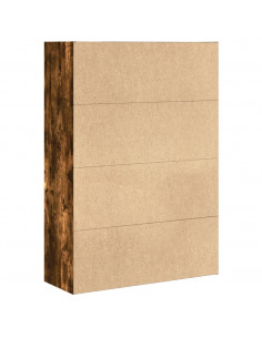 Libreria Rovere Fumo 80x30x114 cm in Legno Multistrato