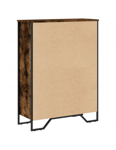 Libreria Rovere Fumo 80x31x106 cm in Legno Multistrato
