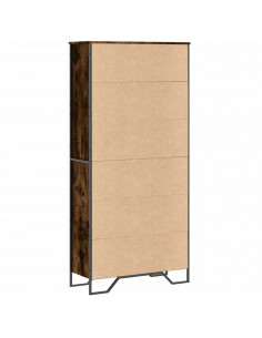 Libreria Rovere Fumo 80x31x169 cm in Truciolato
