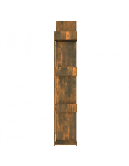 Libreria Rovere Fumo 86x25,5x140 cm in Legno Multistrato