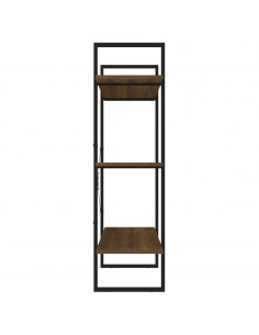 Libreria Rovere Marrone 100x30x105 cm in Legno Multistrato