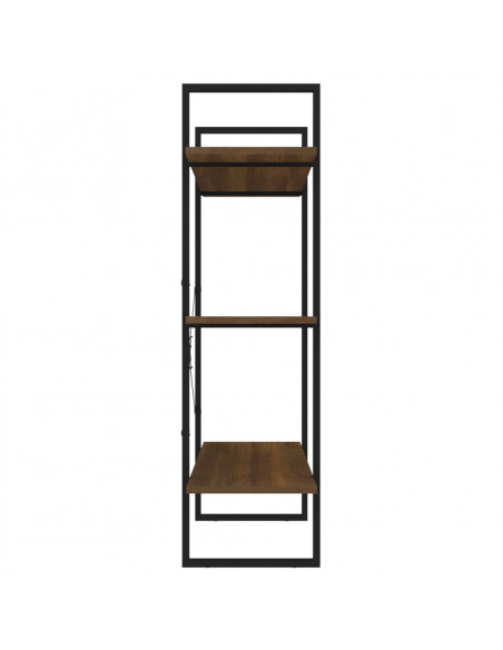 Libreria Rovere Marrone 100x30x105 cm in Legno Multistrato