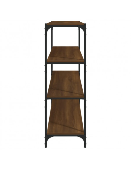Libreria Rovere Marrone 100x33x100 cm Legno Multistrato Acciaio
