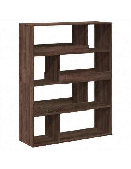 Libreria Rovere Marrone 100x33x125,5 cm in Legno Multistrato