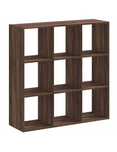 Libreria Rovere Marrone 102x32x102 cm in Legno Multistrato