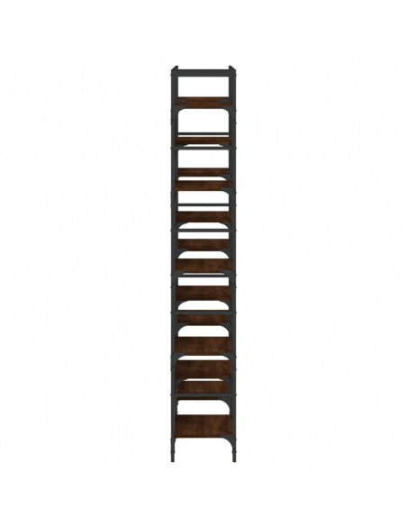 Libreria Rovere Marrone 127,5x28,5x172,5cm in Legno Multistrato