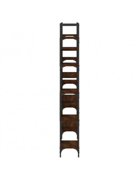 Libreria Rovere Marrone 155,5x24x166,5 cm in Legno Multistrato