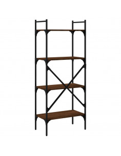 Libreria Rovere Marrone 4 Ripiani 56x31,5x138,5 cm Multistrato