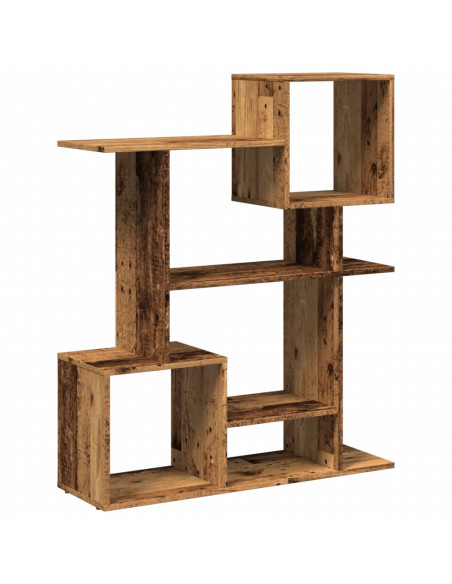 Libreria Divisorio Legno Antico 92x29x112 cm in Truciolato