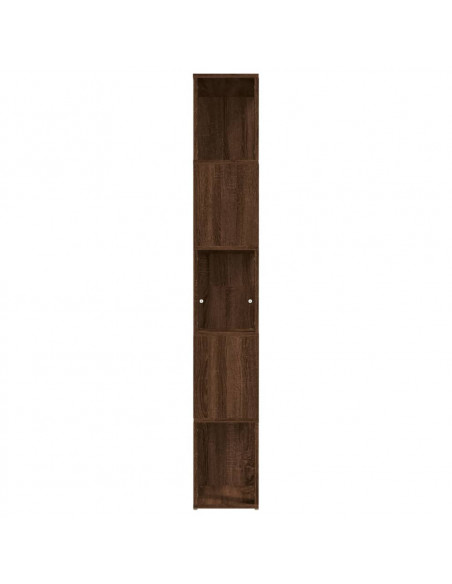 Libreria Rovere Marrone 45x24x160 cm in Legno Multistrato