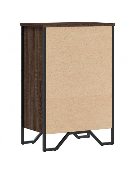 Libreria Rovere Marrone 50x31x74,5 cm in Legno Multistrato