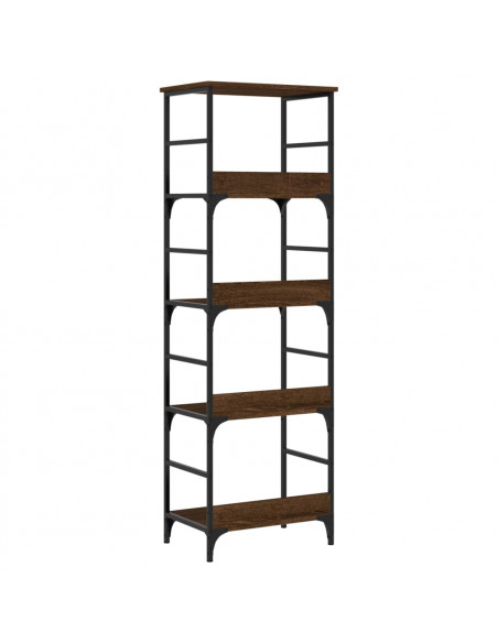 Libreria Rovere Marrone 50x33x153 cm in Legno Multistrato