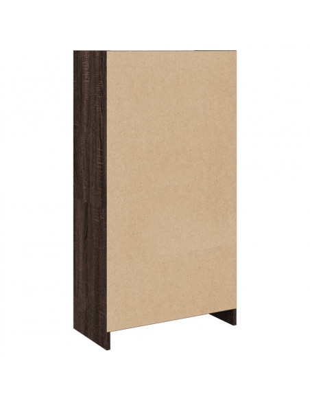 Libreria Rovere Marrone 57x28,5x107,5 cm in Legno Multistrato