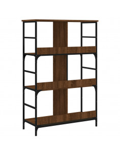 Libreria Rovere Marrone 78,5x33x117,5 cm in Legno Multistrato