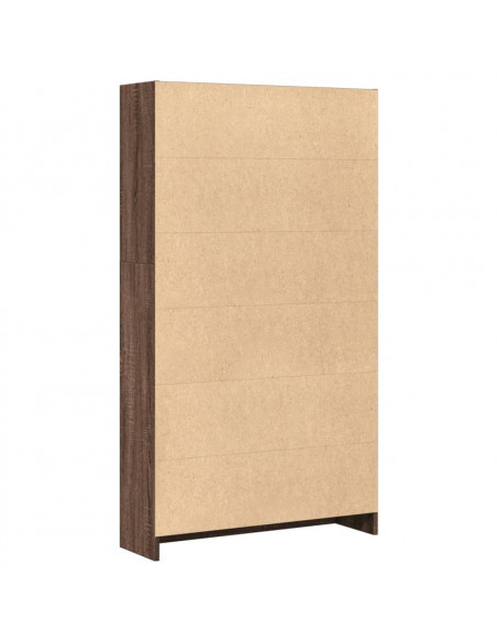 Libreria Rovere Marrone 80x24x143 cm in Legno Multistrato